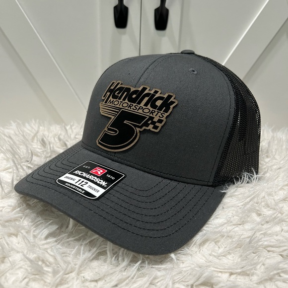 Laser engraved, Hendrick Motorsports #5 Richardson 112 trucker hat. - Picture 1 of 8